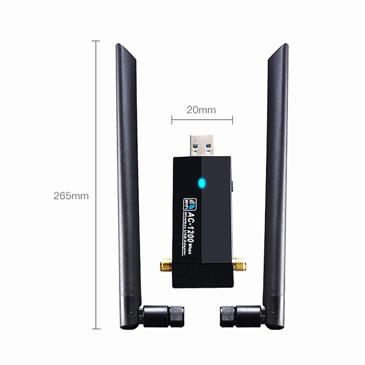 AC1200 Double Bande Sans Fil USB 3.0 WiFi Adaptateur Réseau Carte w