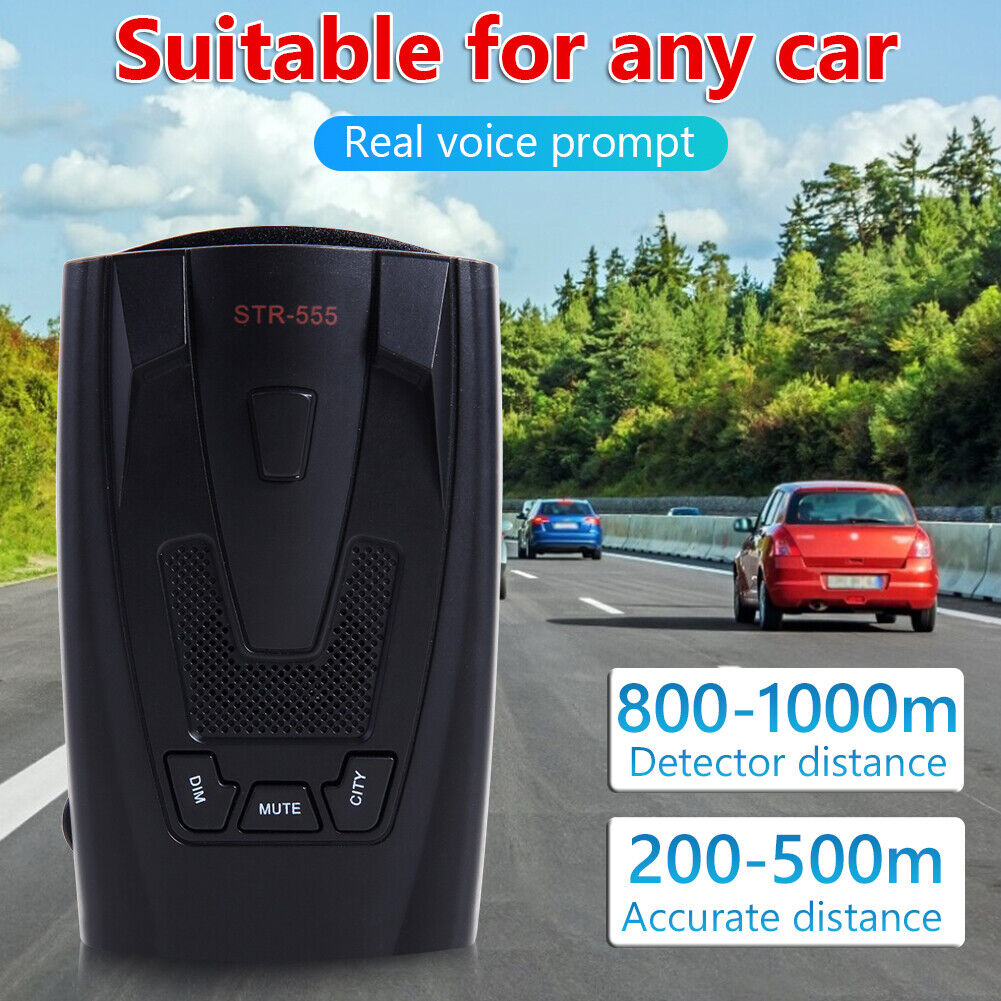 STR-555 Radar Detector English Russian Thai Voice Vehicle Speed Alert X K