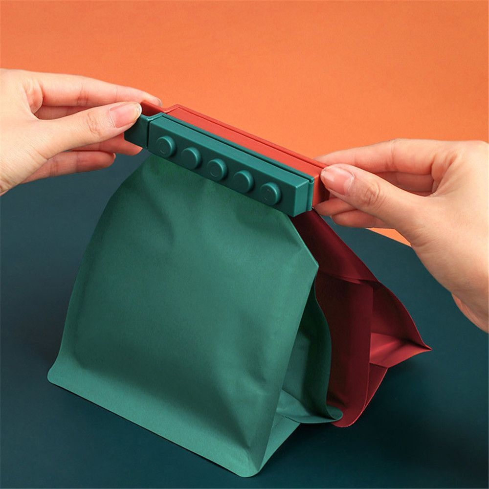 Candy Color Plastic Sealing Rods Sealing Clamp Food Bag Clip Snack Bag Sealer