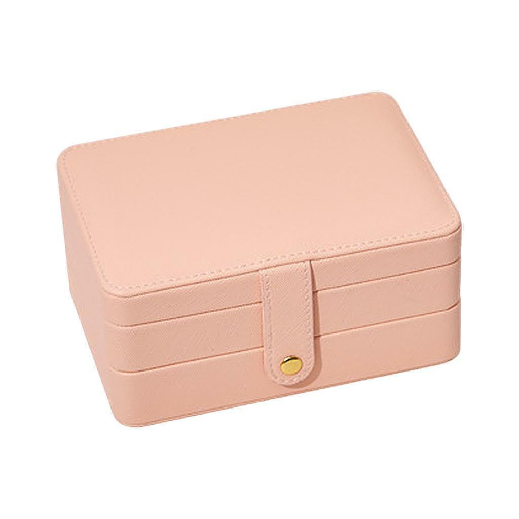 2x Jewelry Boxes Organizer Rings Display Case Showcase with hanging hooks