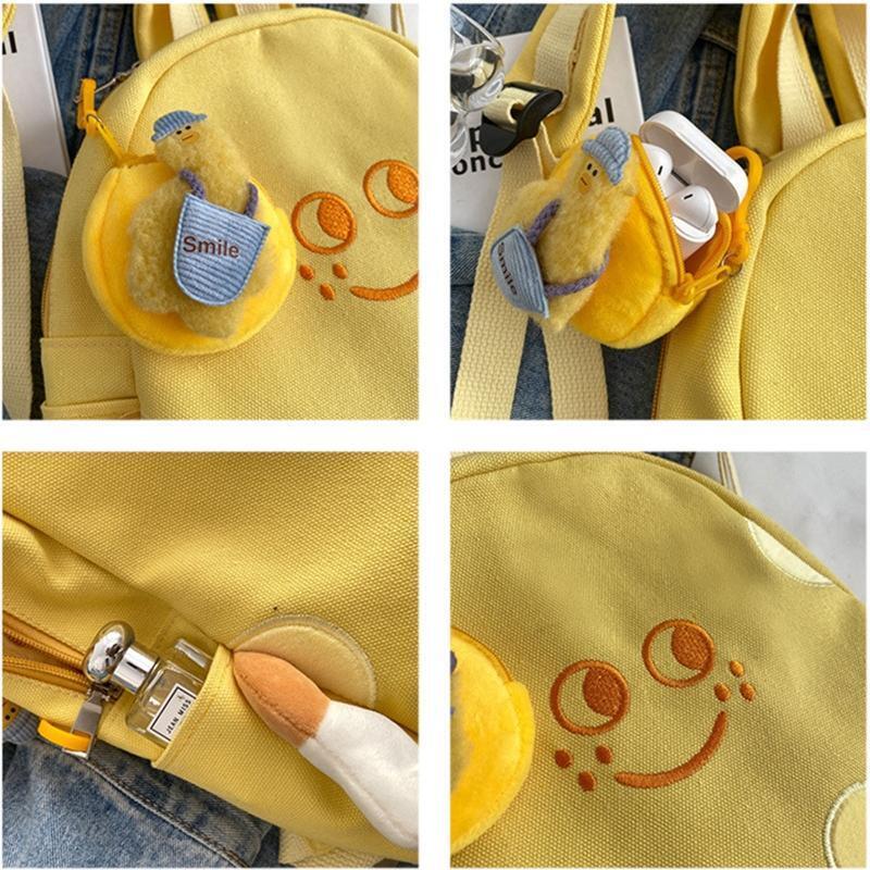 Women's Casual Holiday Daypack Cartoon Cheese Pattern Backpacks Cute Dating Bag