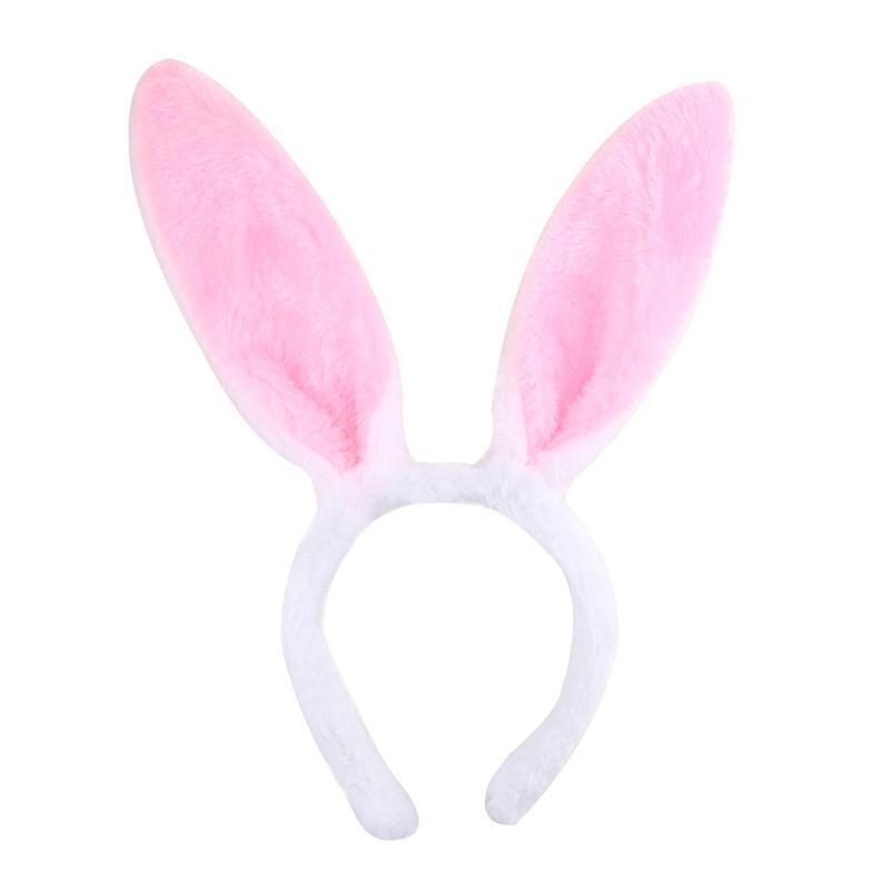Women Cute Bunny Ear Headband Girls Makeup Hairband Easter Birthday Hair Decors