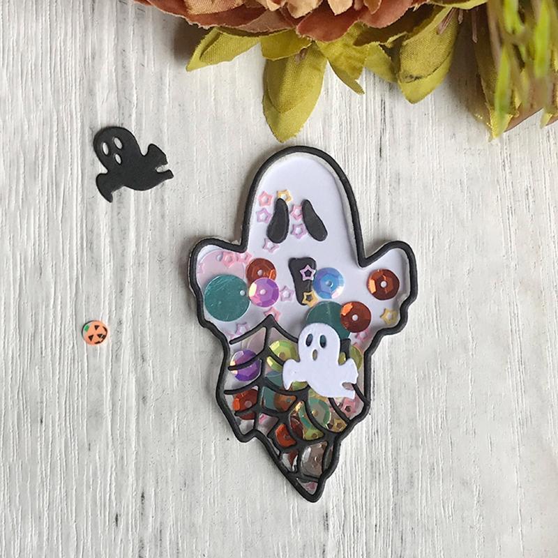 Halloween Ghost Spider Web Cutting Dies DIY Stamps Scrapbooking Photo Album
