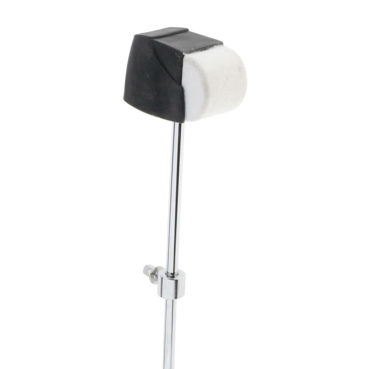 Felt Bass Drum Pedal Beater Head Mallet Stainless Steel Shaft Replacement