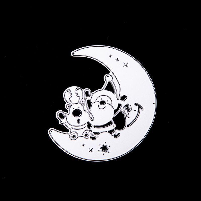 Christmas Santa Cutting Dies Greeting Card Festival Blessing Cards Making Gift