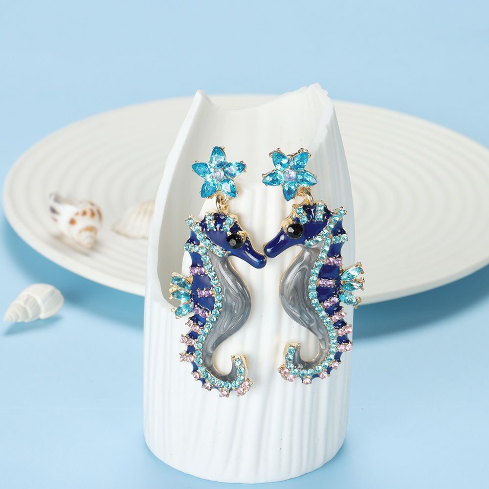 Accessories Seahorse-Shaped Drop Earring Earrings For Women Girls Ear Studs