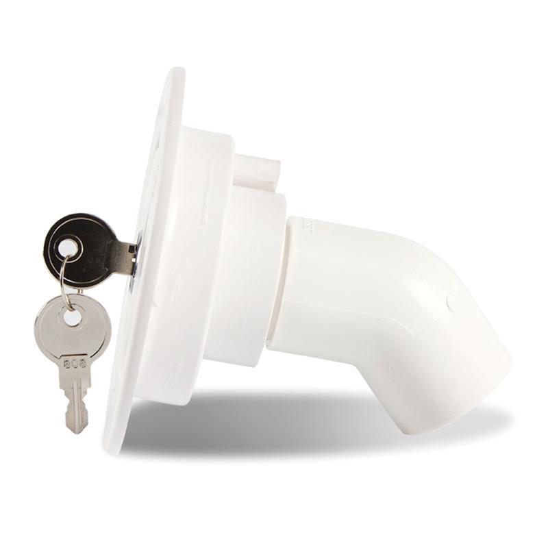 Gravity Fresh Water Fill Hatch Inlet Filter with Key Lockable for RV Boat Camper