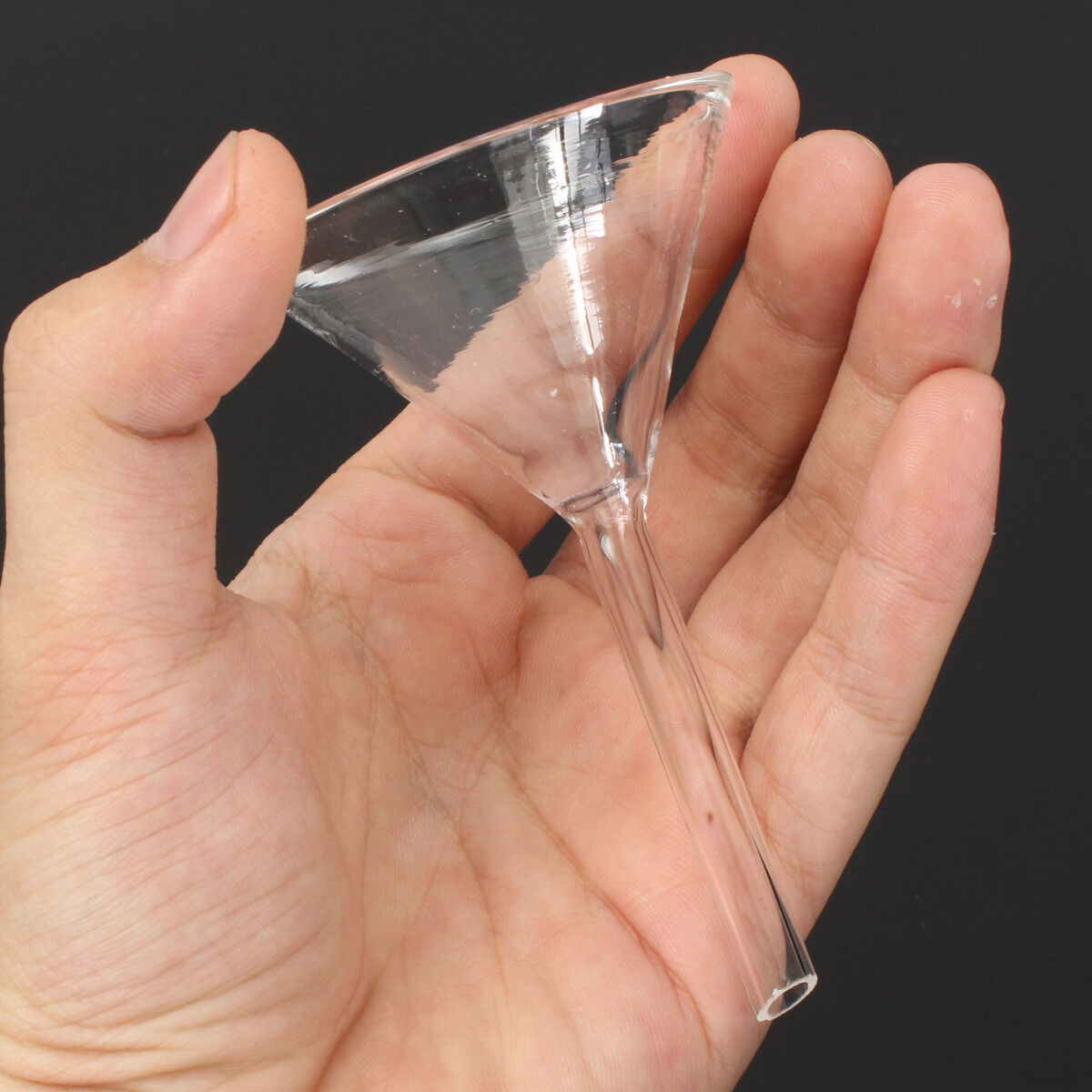 Dia 60mm Glass Powder Filter Triangle Funnel Chemistry Laboratory Lab Glassware
