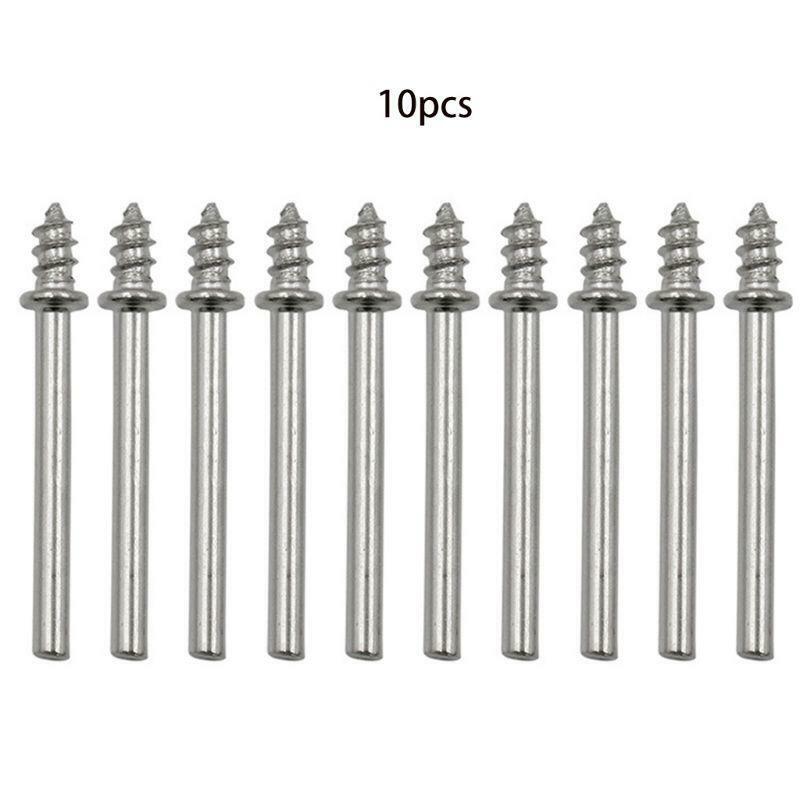 10 Pcs Shank Screw Rotary Handle Mandrel Grinding Polishing Fit for Rotary Power