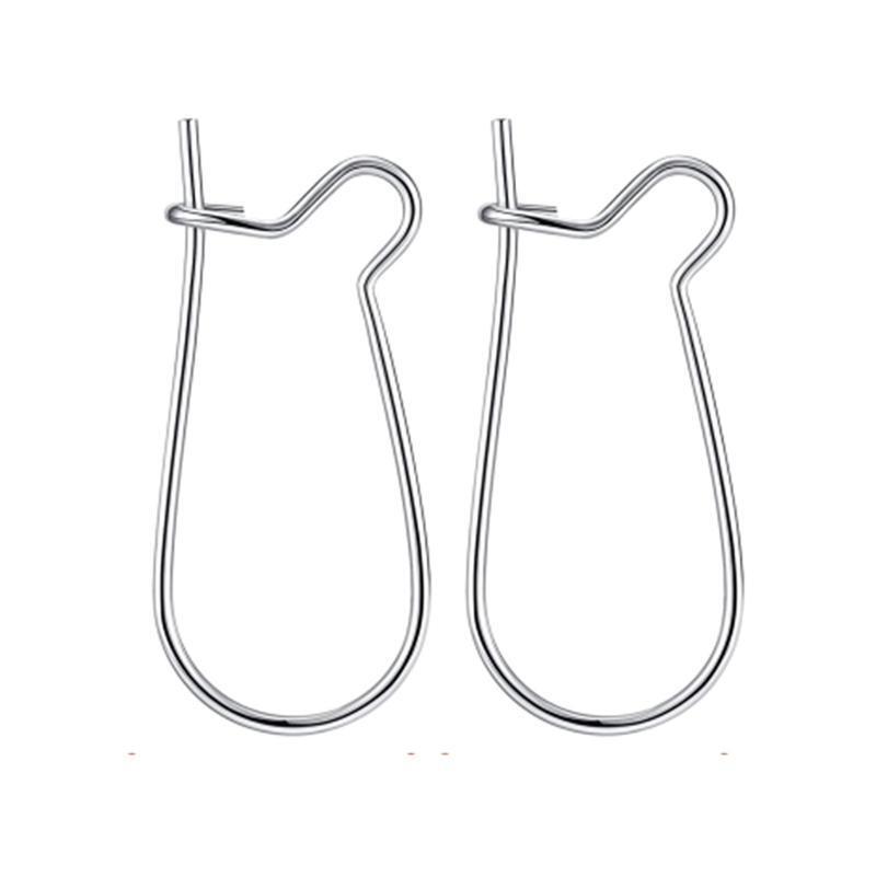 100 Pcs/Set Kidney Earring Findings U-shaped Earring Hooks Earring Gift for Girl