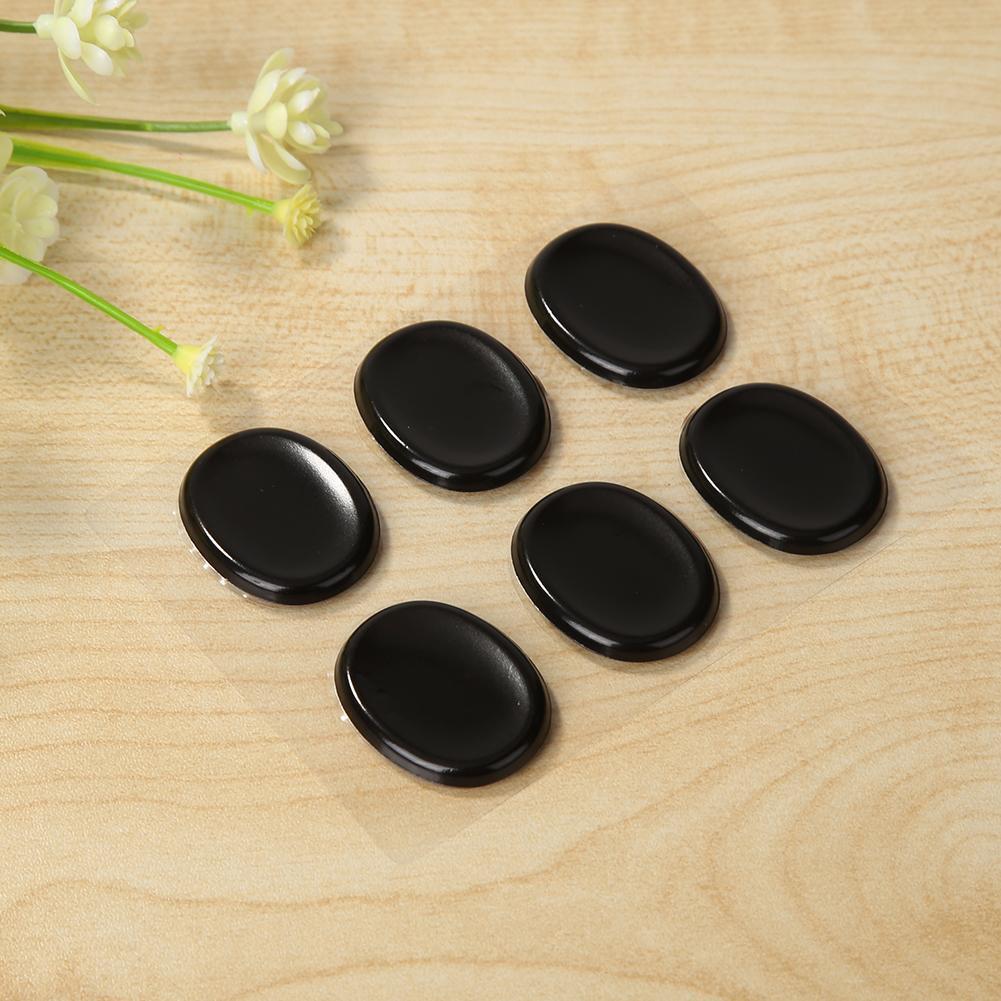 6pcs/set Snare Drum Mute Pads Silencer for Instrument Accessories (Black)