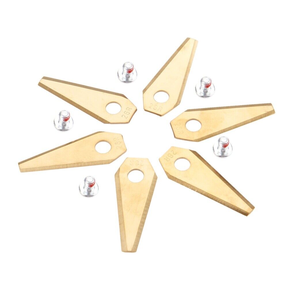 Lawnmower Titanium Coated Cutting Blade For Robotic Bosch Indego Replacement 30X