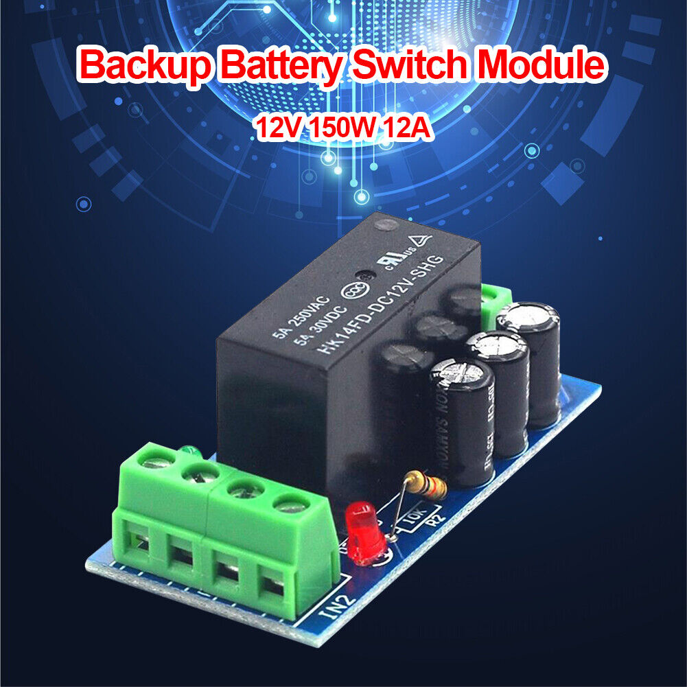 12V 150W 12A Backup Battery Switch Module Control Board Automatic Switching