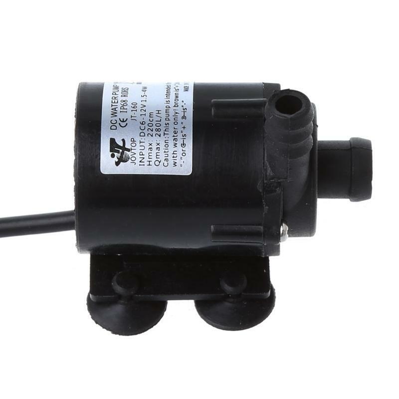 DC 12V Solar Power Hot Circulation Water Pump Aquarium Pond Submersible 200L/H