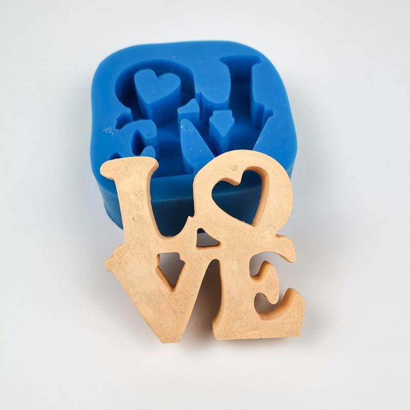 Love Heart Sign Letter Shape Silicone Mold for DIY Fondant Cake Chocolate Molds