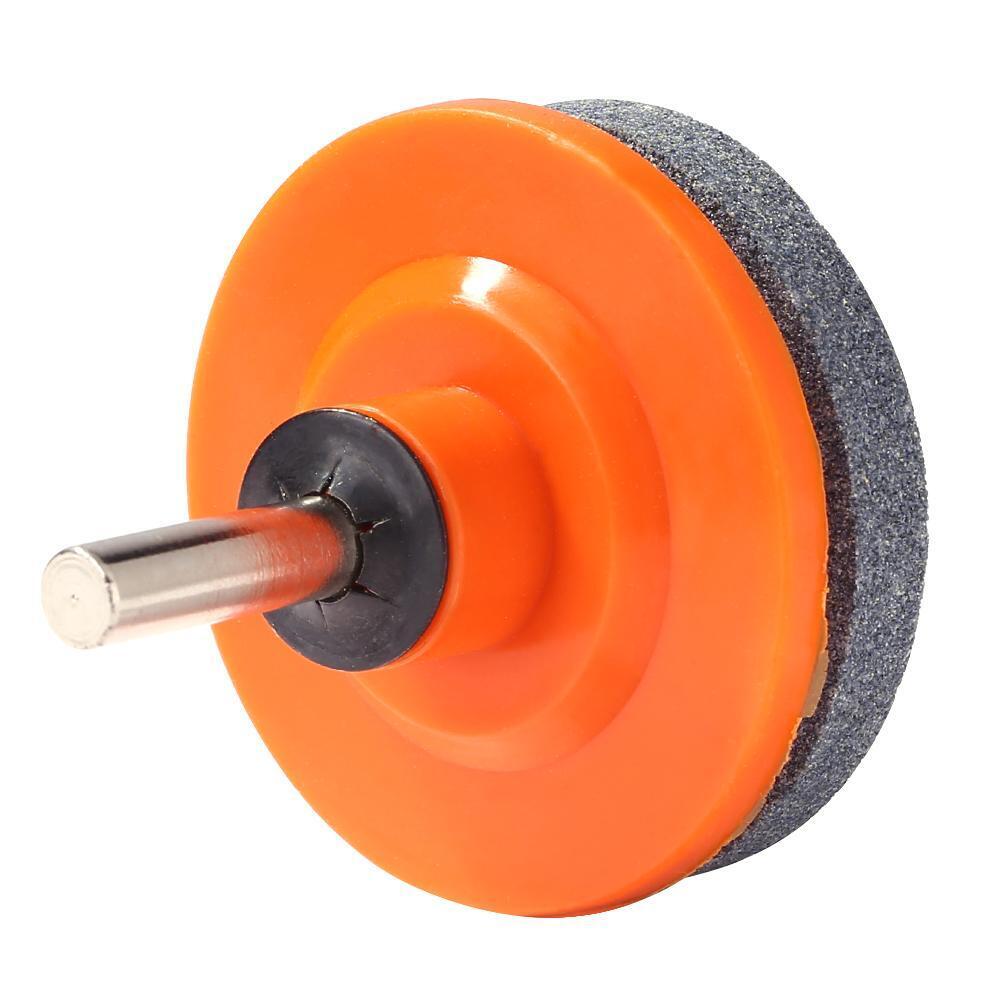 Universal Sharpening Drill Lawnmower Faster Blade Garden Sharpener (Orange)