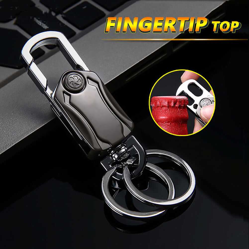 360 Rotation Keychain Bottle Opener Pocket Outdoor Camping EDC Multi Tools