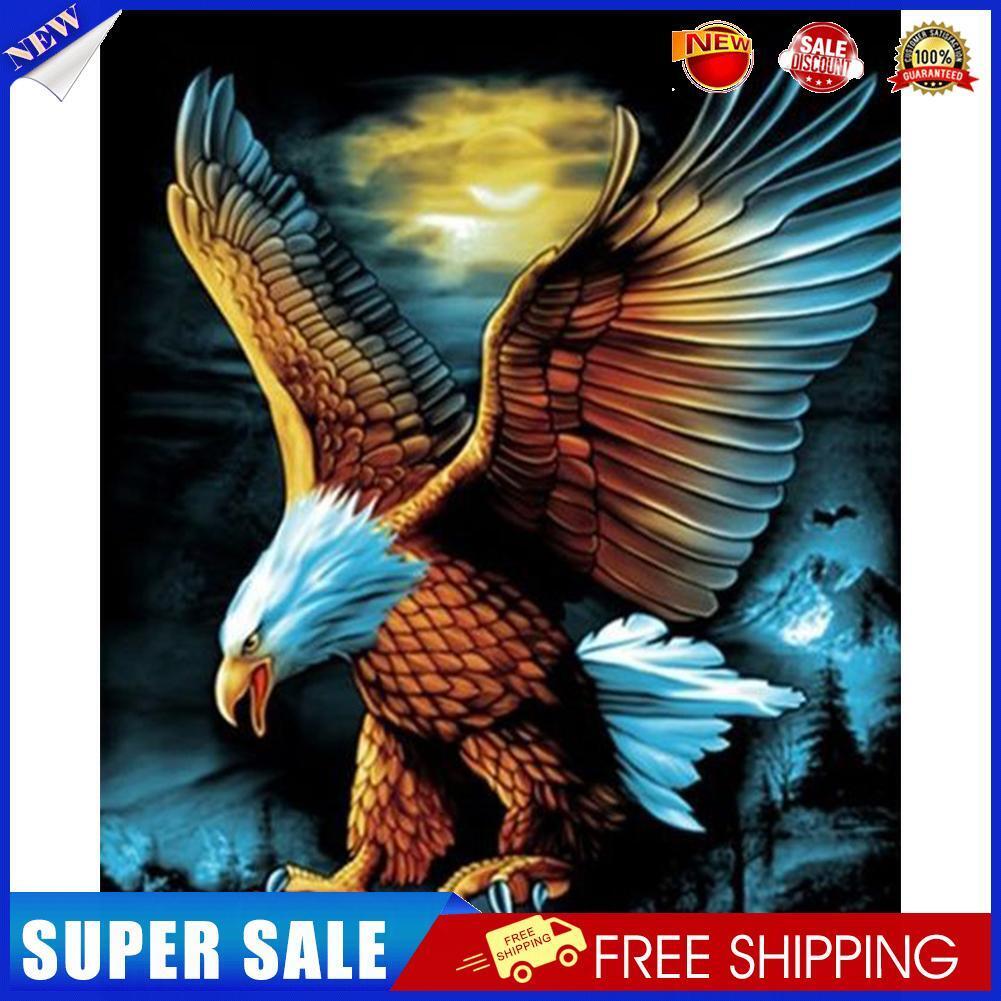 Flying Eagle Acrylic Oil Paint By Numbers Set Canvas Drawing DIY Coloring
