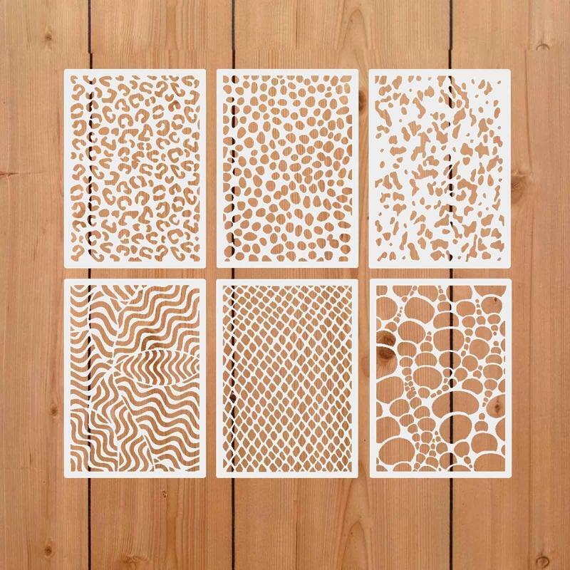 12X Animal Print Drawing Templates Stencils Washable for DIY Lover Art Students