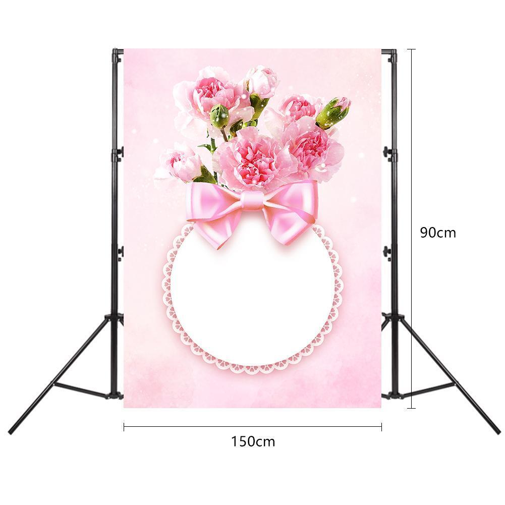 Mother Day Pink Flower Party Photography Backdrop Festival Photo Background