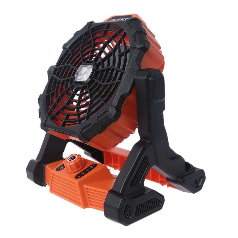 Desk Fan LED Outdoor Camping Fan Tent Lantern 7800mAh USB Rechargeable Cool Fan