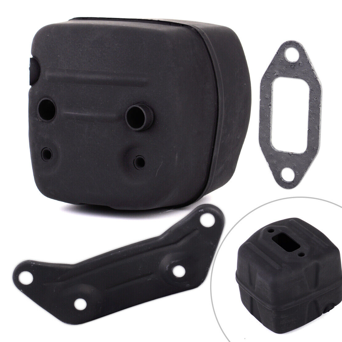 Muffler Exhaust Gasket Bracket fit for HUSQVARNA 385 390 372 365 362 Chainsaw Li