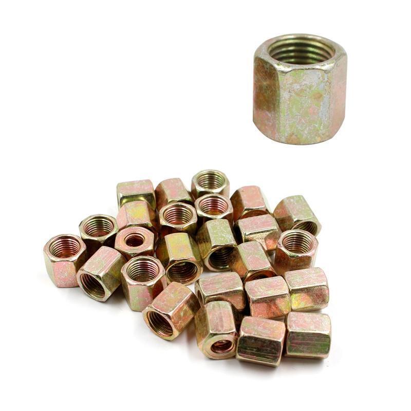 50Pcs 3/16" Car Brake Pipe Fittings Adapter 10mm x1mm Female Male Nuts Connector