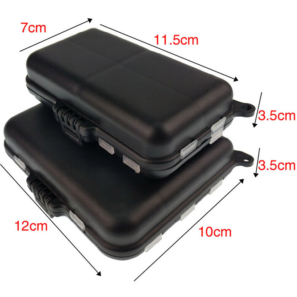 Multi Slots Fishing Tackle Box Portable Lure Hook Bait Storage Case (L)