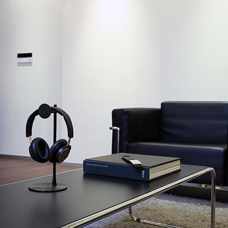 Gamer Headphone Stand Headset Holder with Non-slip Base Saving Space Black
