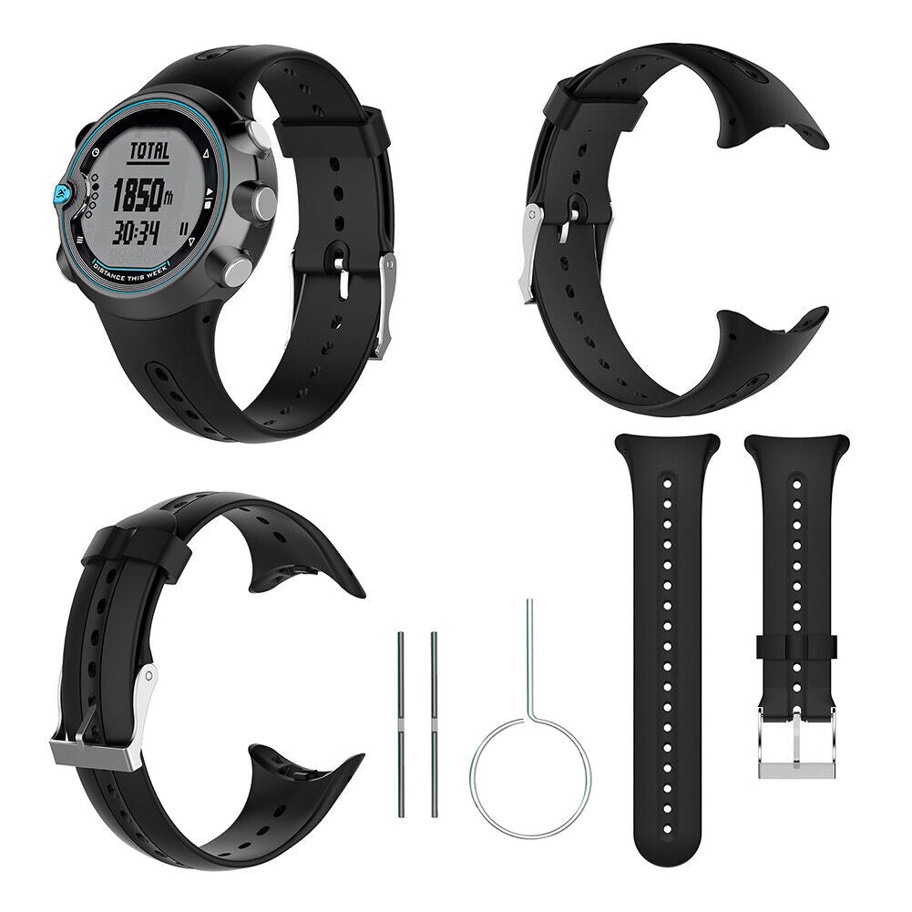 Silicone Watch Band Wrist Strap with Tools for Garmin Swim Watch Smartwatch