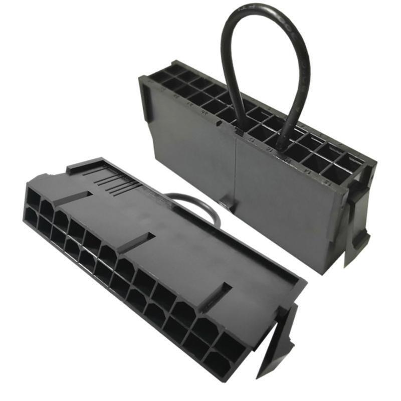 24-Pin Female ATX PSU Power Supply Starter On/Off Switch Jumper Bridge Adapter