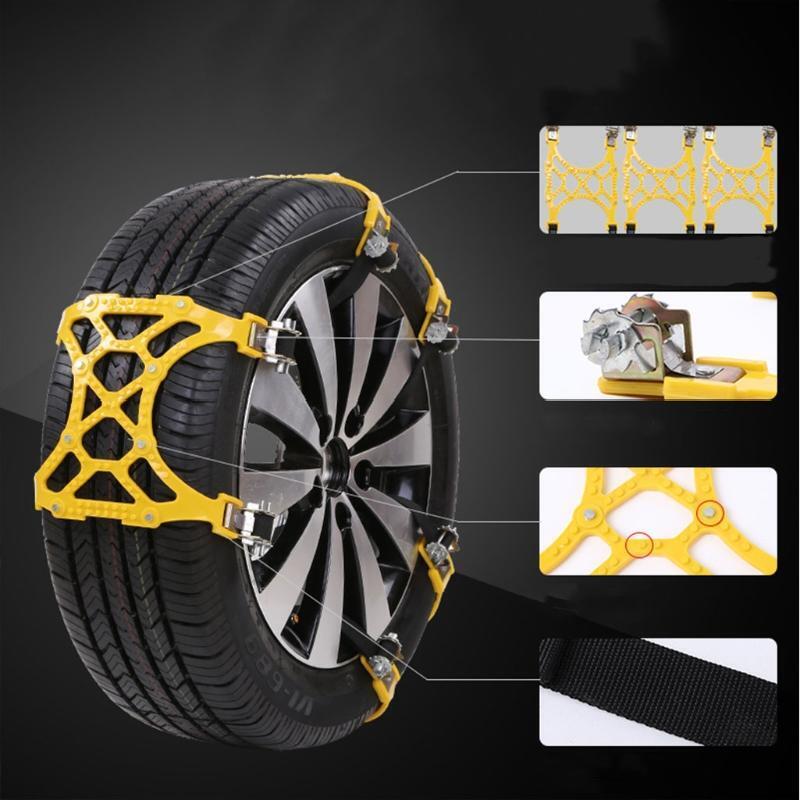 1PC Winter Truck Car Snow Chain Tire Anti-skid Belt Easy Installation