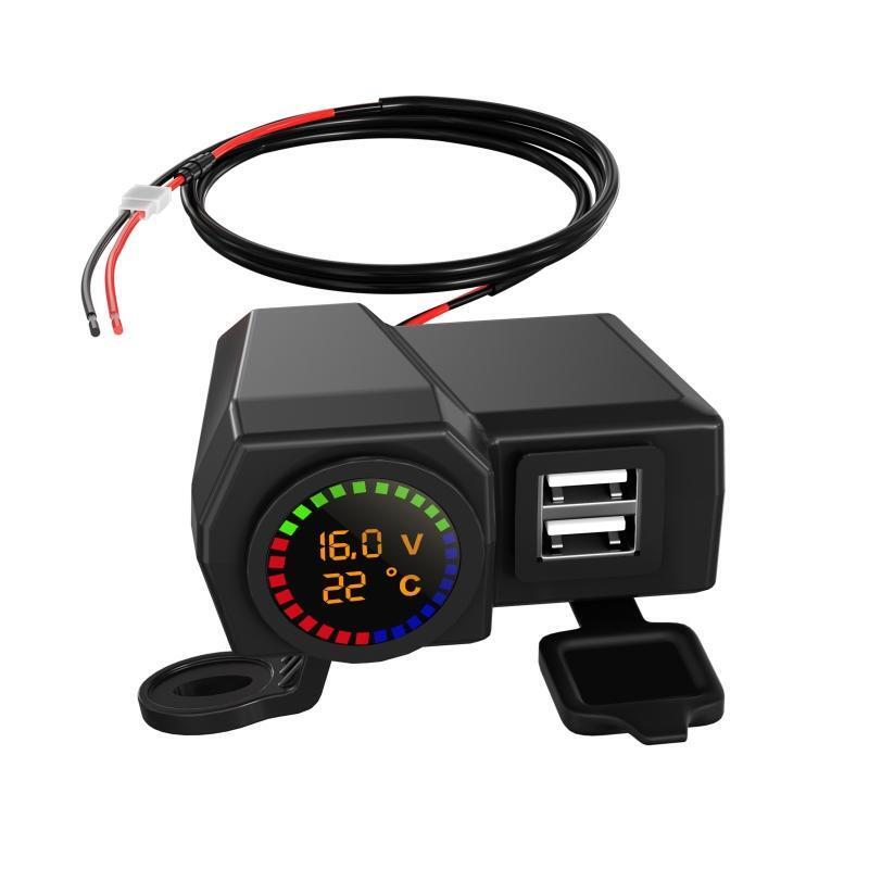 Multifunctional Phone Charger for Motorcycle Handlebar/Back Mirror Waterproof