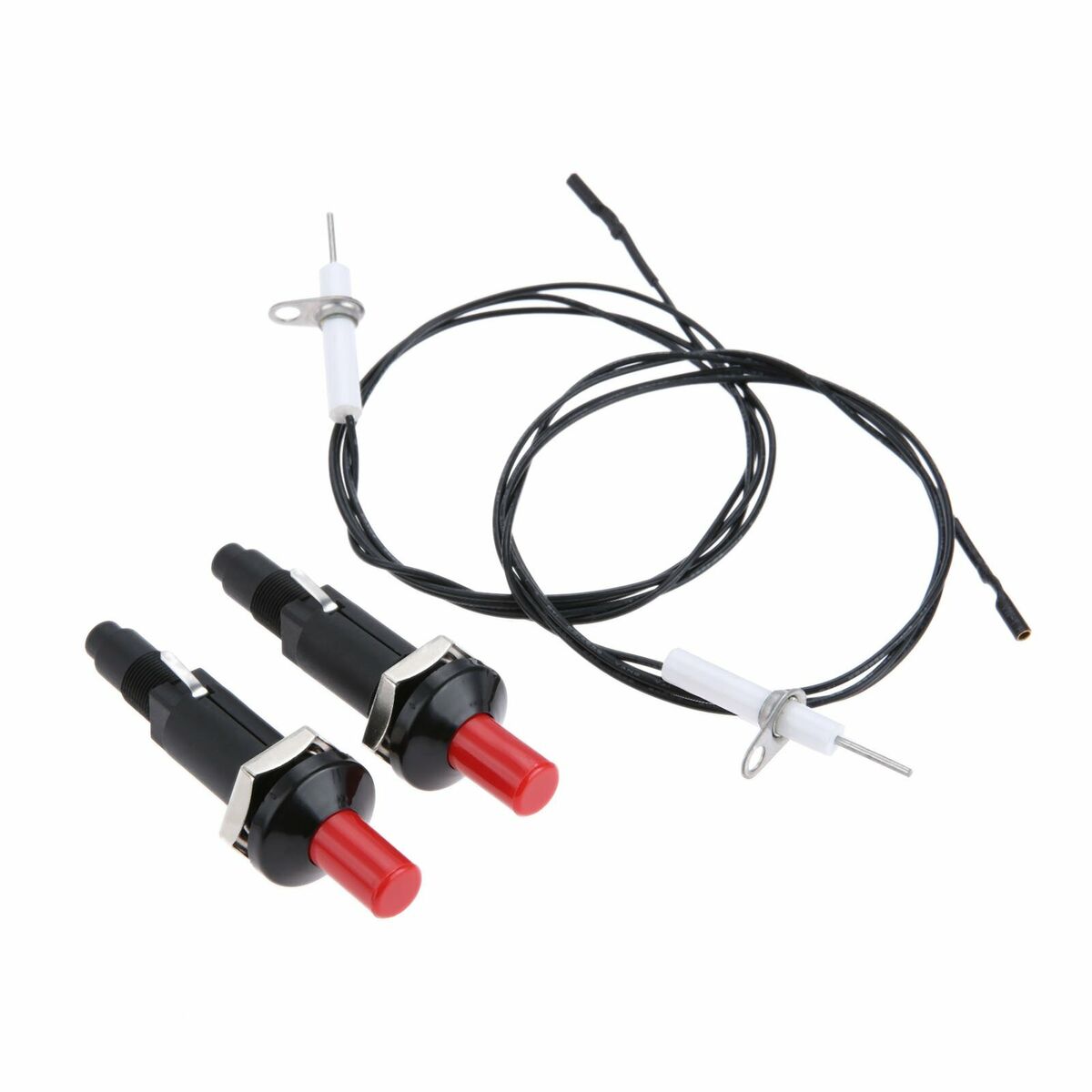 Piezo Spark Ignition Set 1m Wire 200? Resistance Gas Camping Stove Parts
