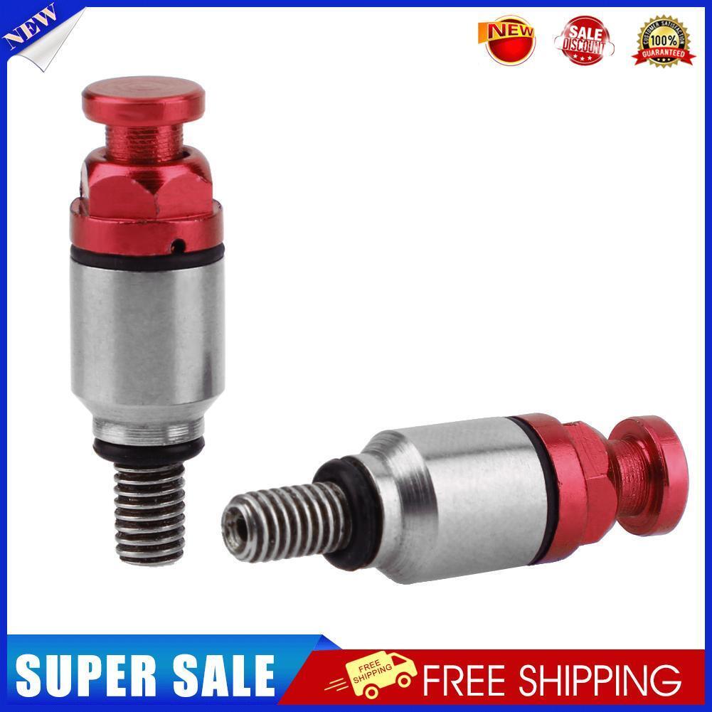 1 Pair M5x0.8mm Fork Air Bleeder Valves for Motocross Dirt Bike (Red)