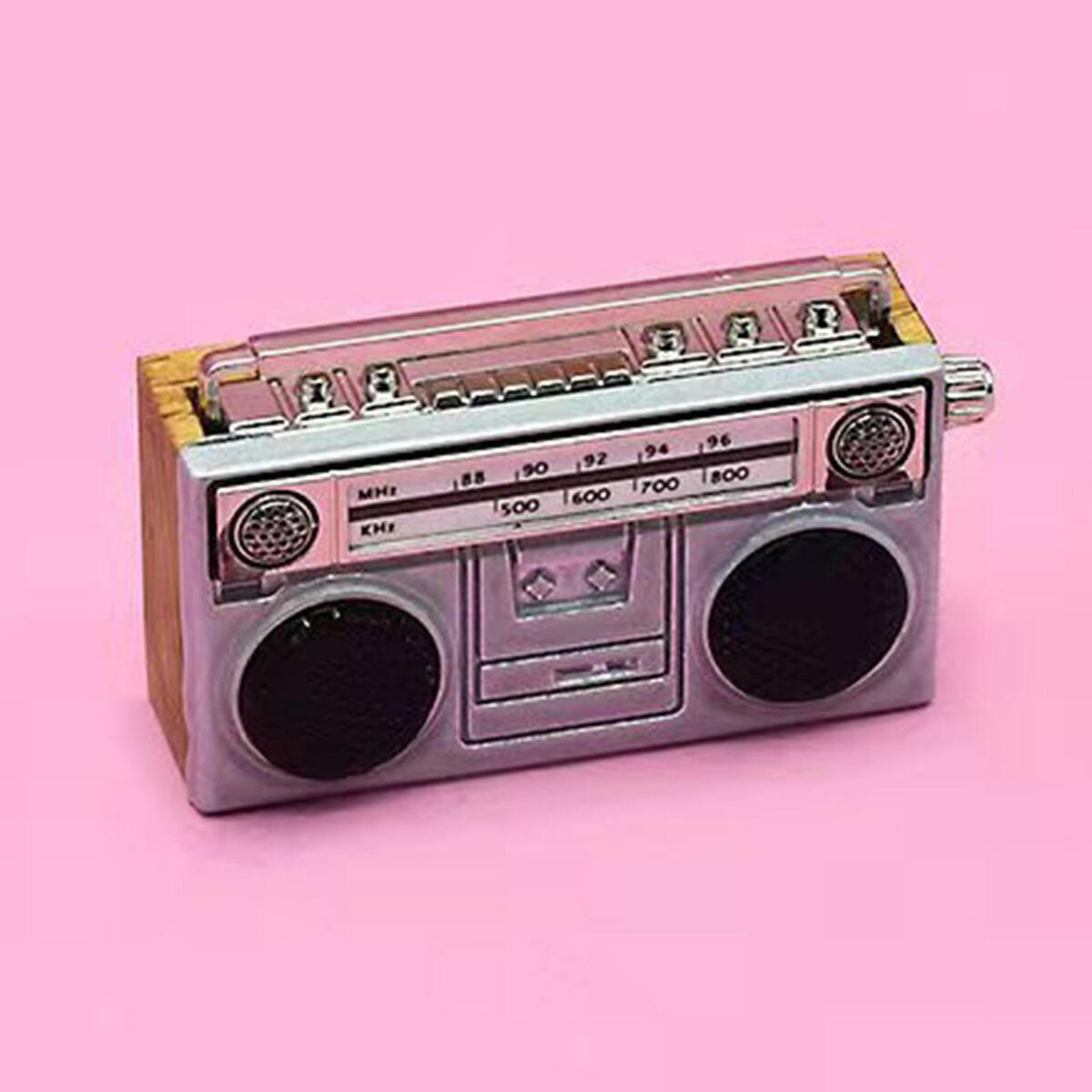 2 Pieces :12 Scale Radio  Living Room Scenery Decoration