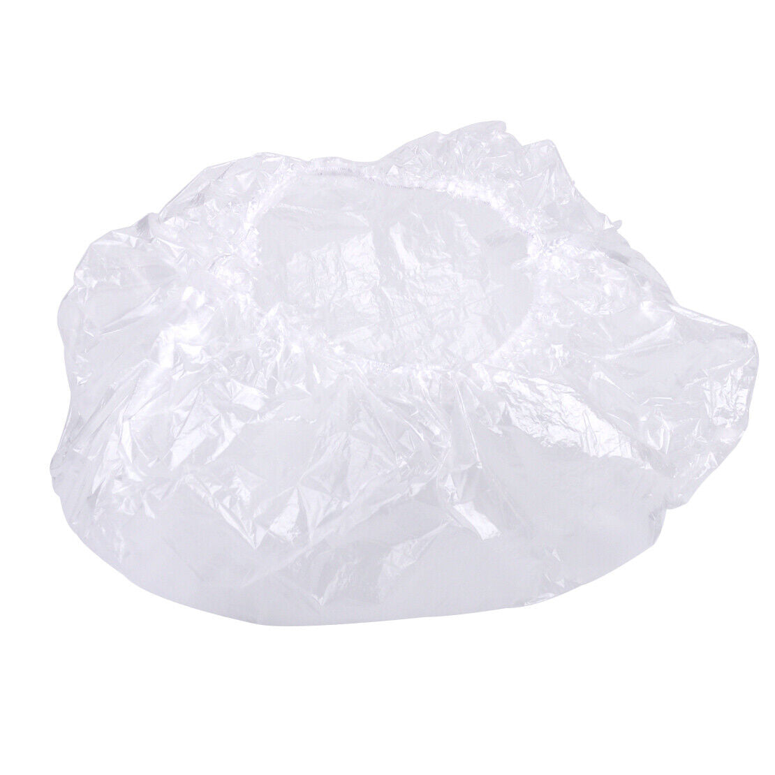 100 Clear Disposable One-off Shower Bathing Cap Spa Hair Salon Hat Hotel Home Li