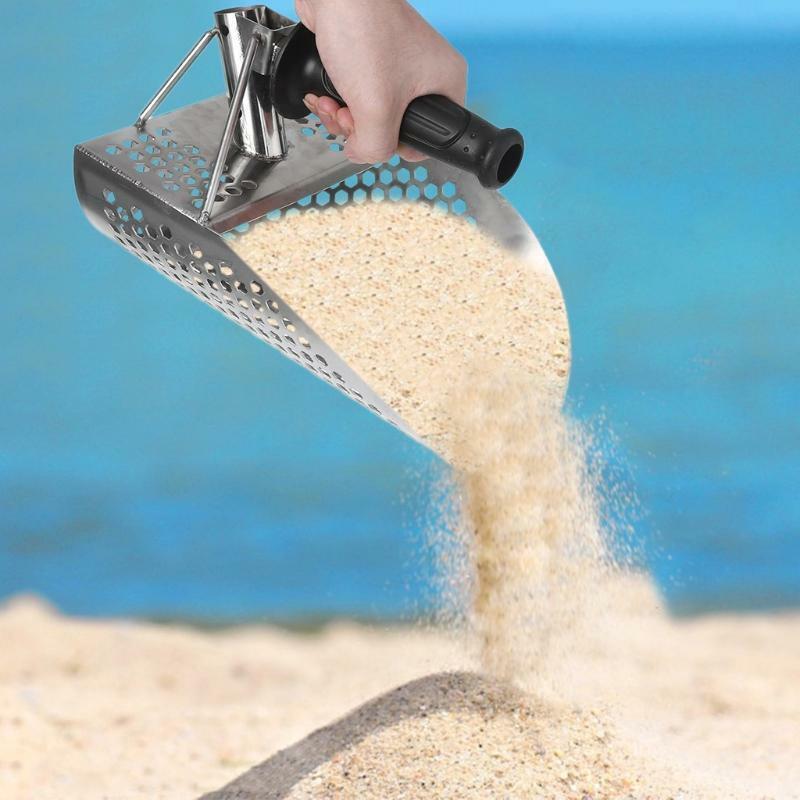 Metal Detecting Shovel Sand Scoop Stainless Steel Digging Spade Metal Detector