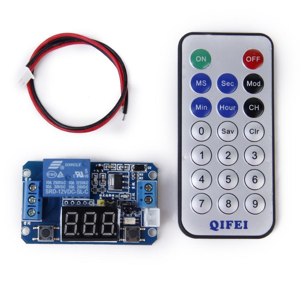 Multifunctional Programmable Timer Relay Control Module with Remote Control