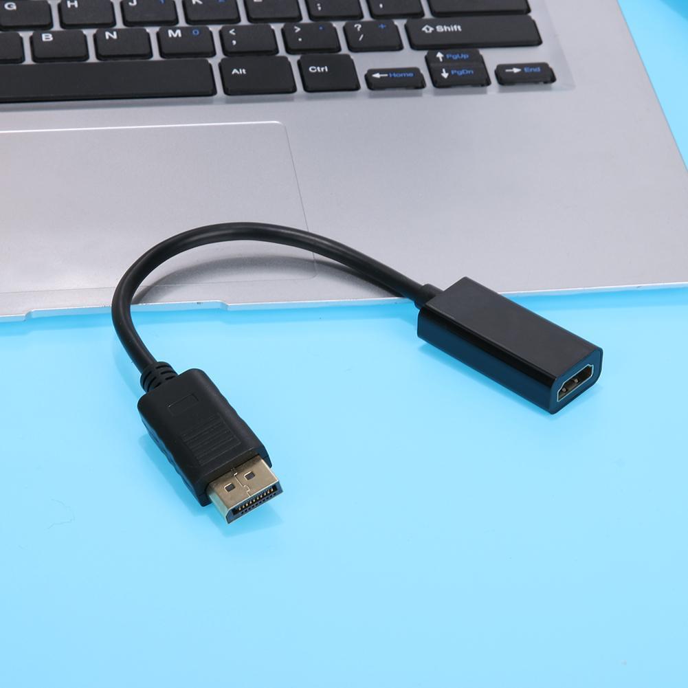 Displayport Male to HDMI-compatible Female 1080P FHD Video Converter Adapte