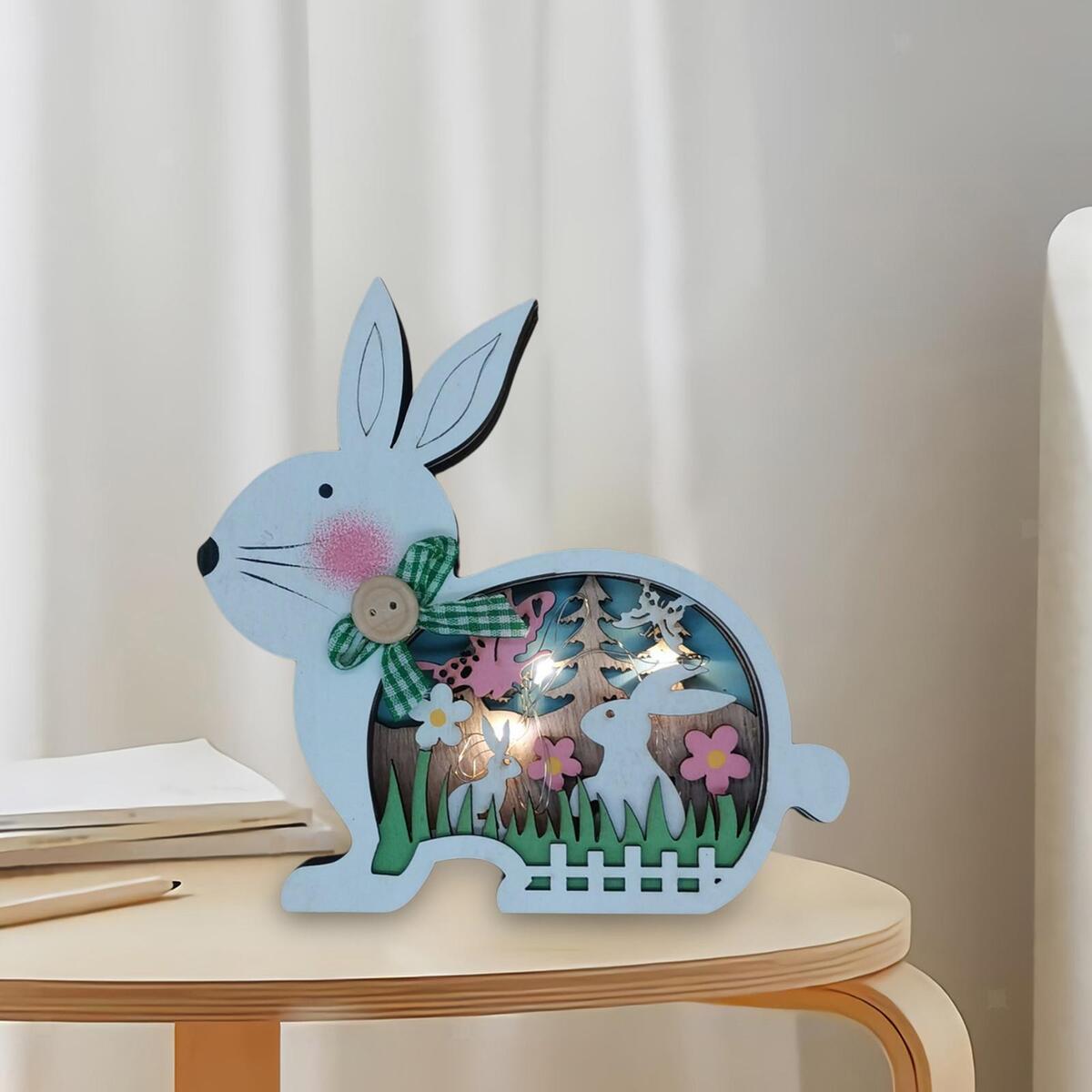 2Pcs Easter Bunny   Decor  Festival tabletop office