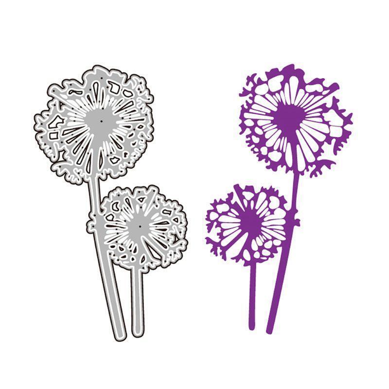 Dandelions Metal Cutting Dies Stencil Scrapbooking DIY Album Stamp Paper Emboss