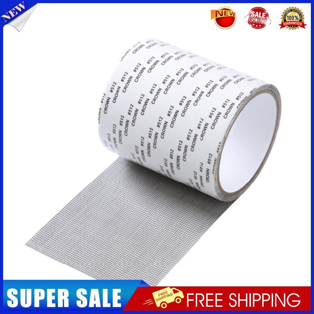 Screen Repair Tape Self Adhesive Mosquito Window Net Repair Patch (Grey)