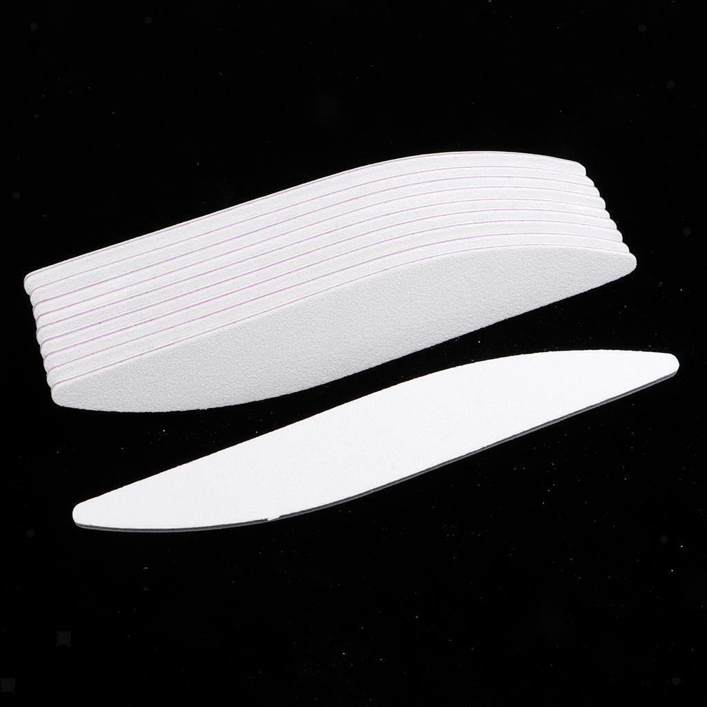 10x 100/180 Grit Nail Files Buffers Emery Board Manicure Polishing Sandpaper