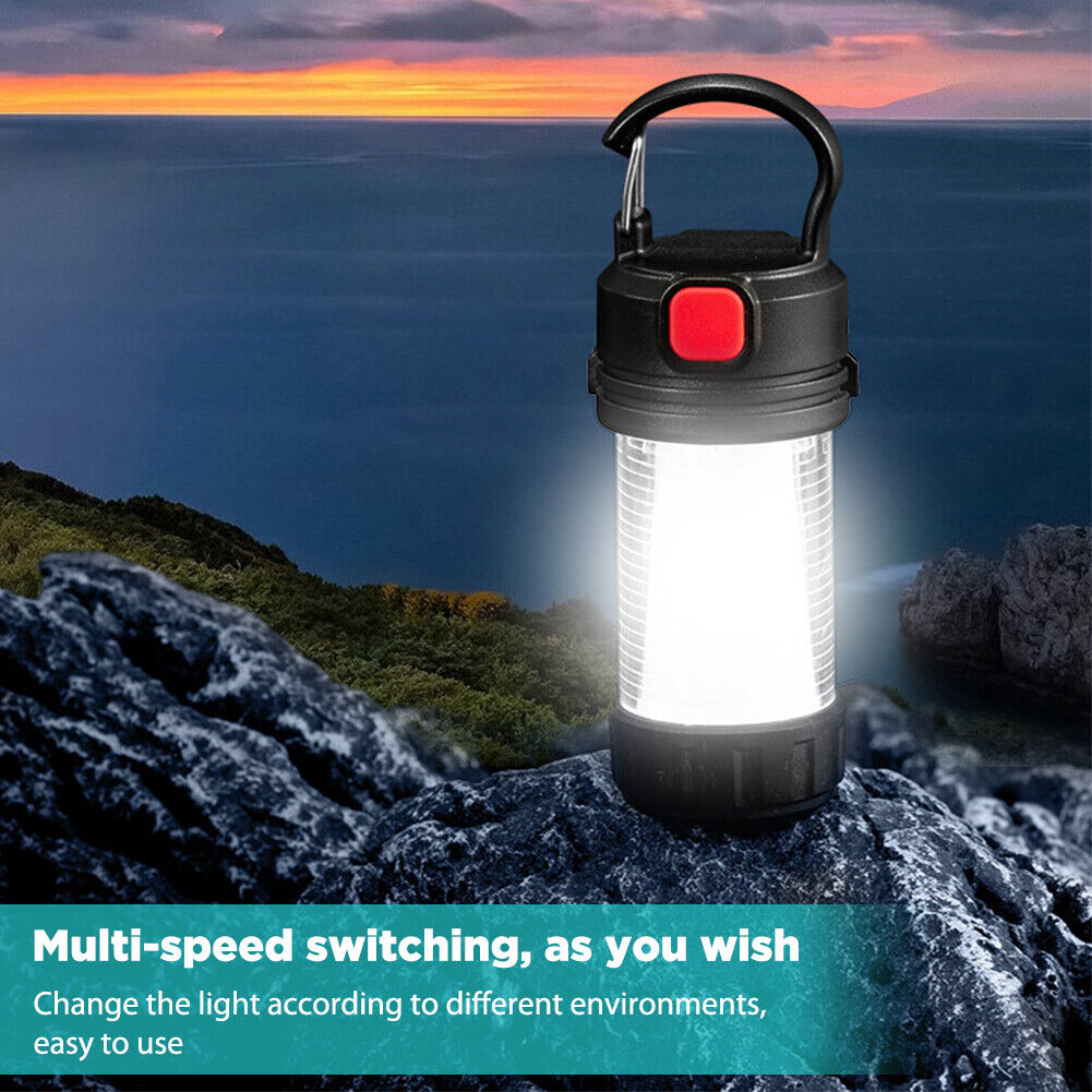 LED Tent Lamp Waterproof Camping Emergency USB Portable Working Lighting