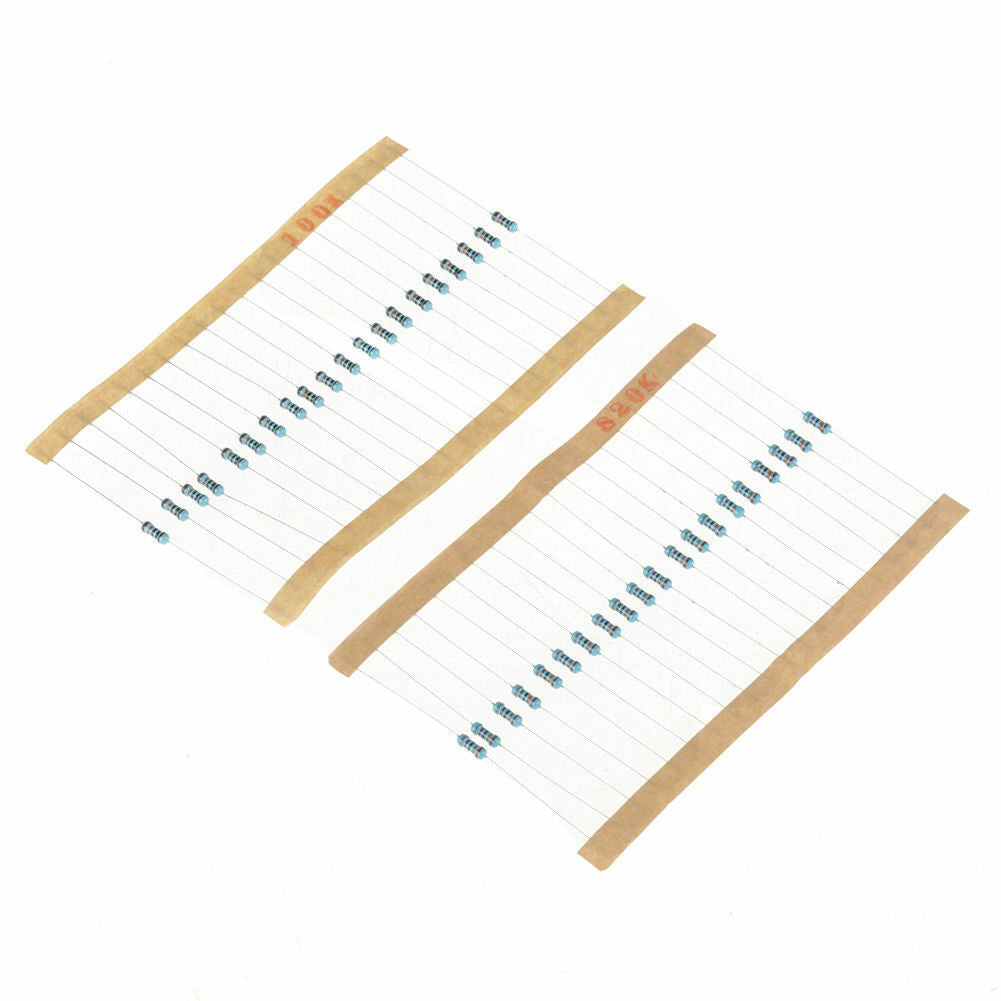 1460x 1/4W Metal Film Resistor Kit Assortment Set Labelled 1% Precision 73Value