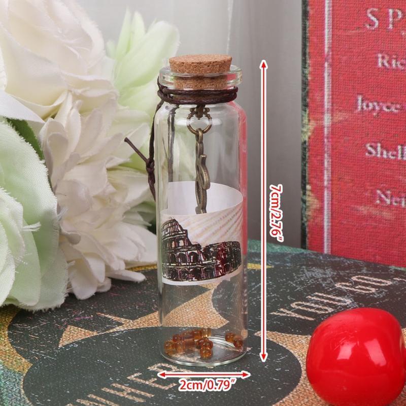 Empty Clear Glass Bottle Lucky Wishing Bottles with Cork Stopper Party Favor