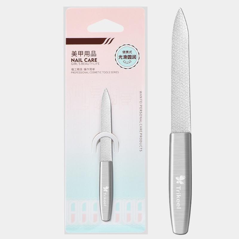 Stainless Steel Nail File with Fillet Tip, Nails Files Easily for Men and Woman