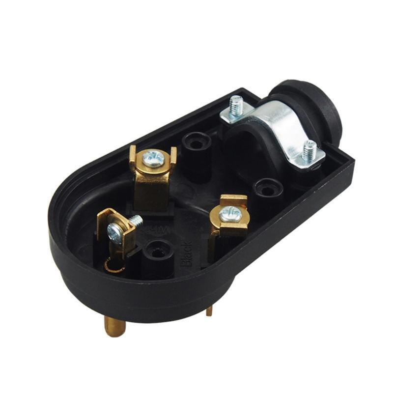 TT-30P RV Replacement Male Plug 125V 30 Amp with Disconnect Handle Black