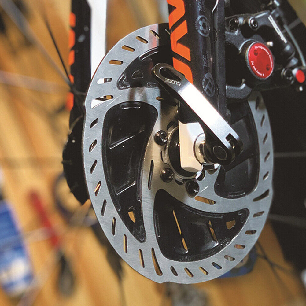 MTB Road Bike Radiator Cooling Fins Disc Brake Rotors with Bolts (Black)